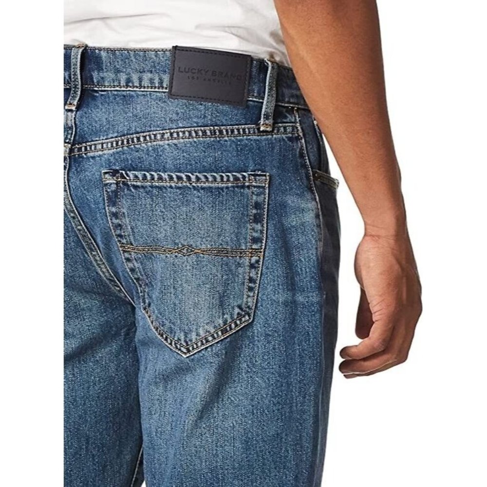 Men's Lucky Brand Heritage 121 Slim Fit Blue Jeans Size 34x34
